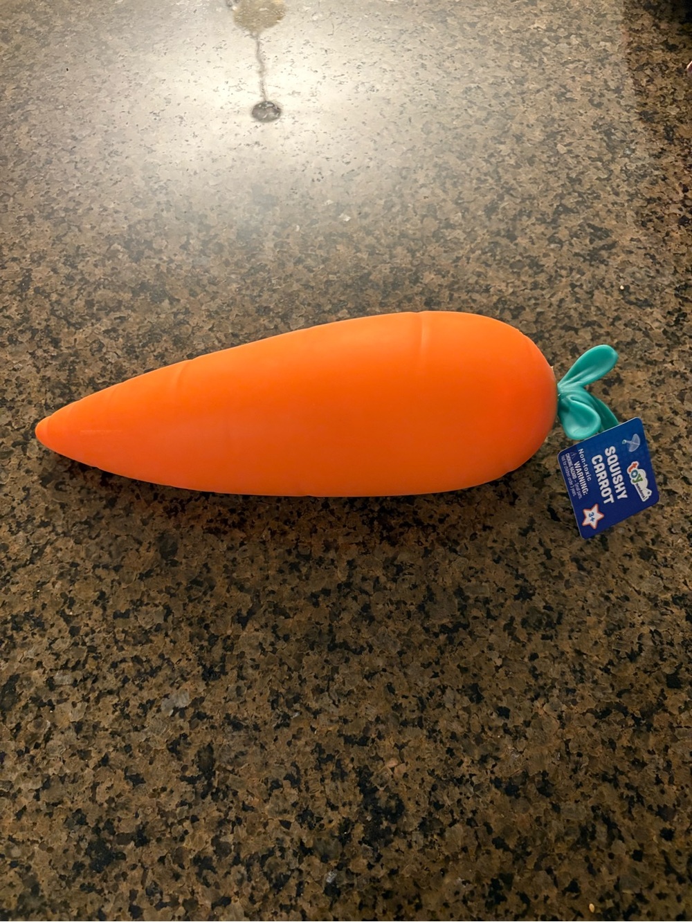 Squishmallows Orange Carrot Plush with Teal Leaf